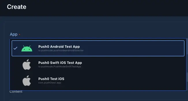 Push0 Test push notifications