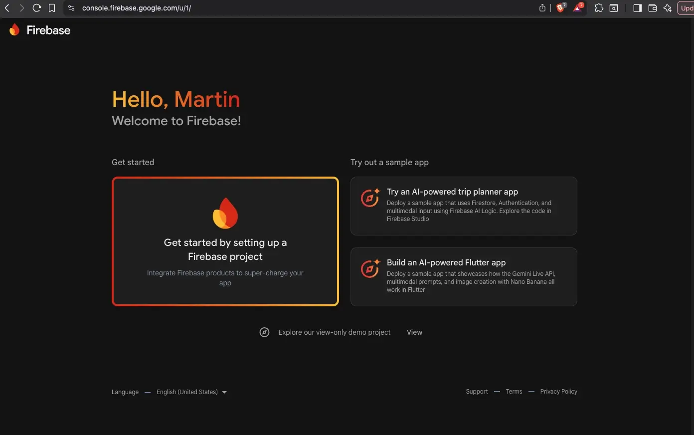 Firebase Console