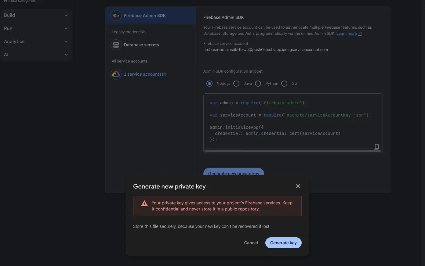 Firebase Console