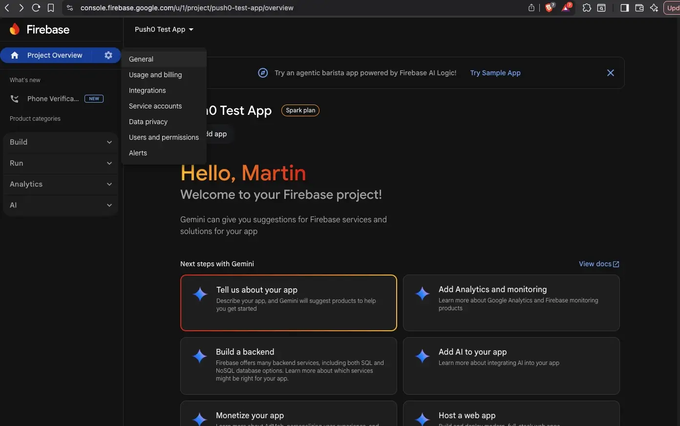 Firebase Console