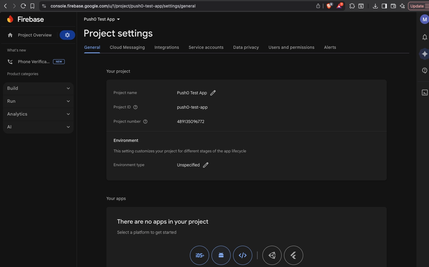 Firebase Console